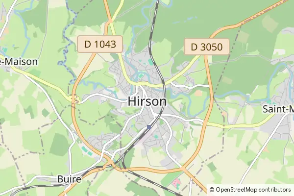 Mapa Hirson