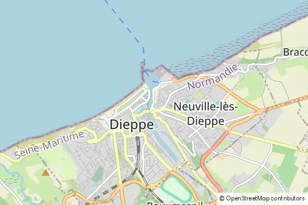 Mapa Dieppe