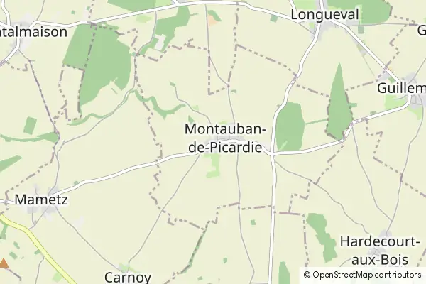 Mapa Montauban-de-Picardie