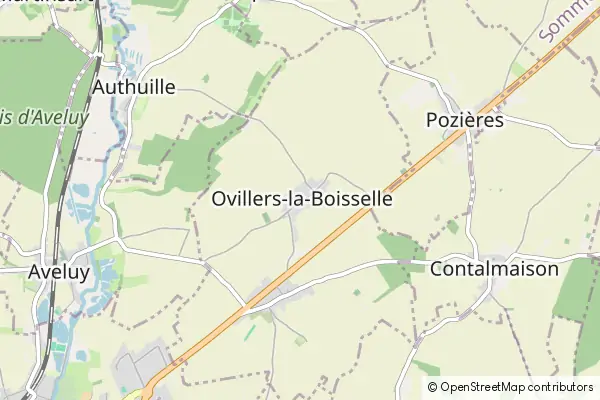 Mapa Ovillers-la-Boisselle