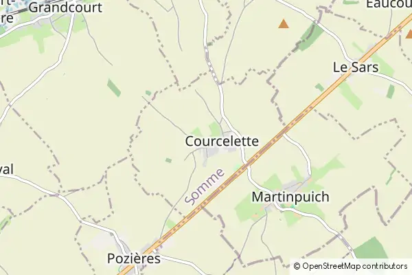 Mapa Courcelette