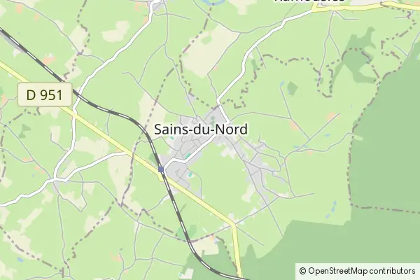 Mapa Sains du Nord