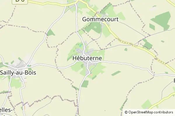 Mapa Hébuterne