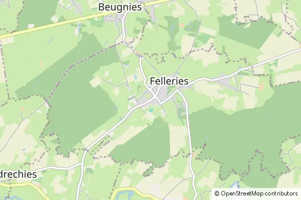 Mapa Felleries