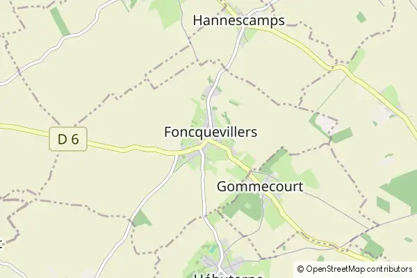 Mapa Foncquevillers