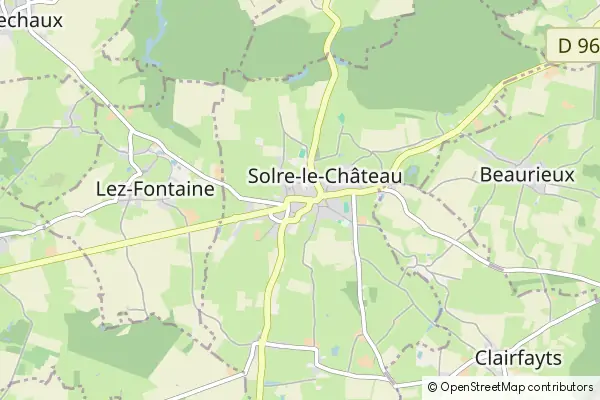 Mapa Solre-le-Château