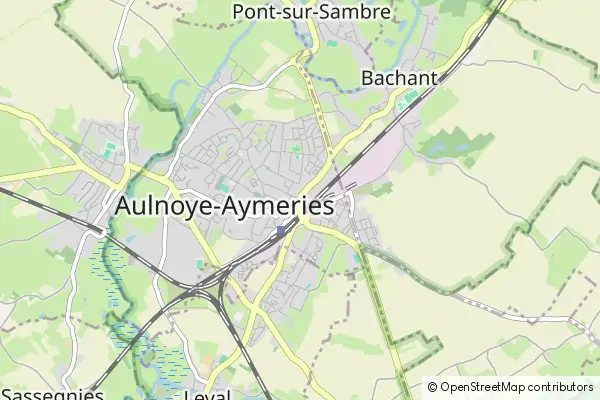 Mapa Aulnoye-Aymeries