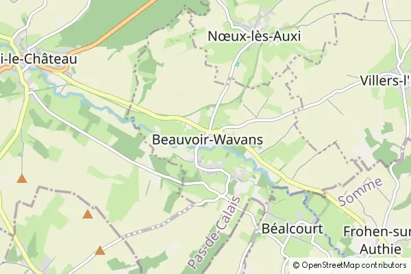 Mapa Beauvoir Wavans