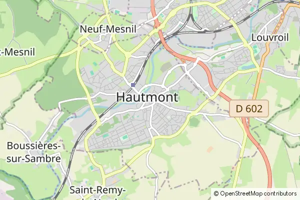 Mapa Hautmont