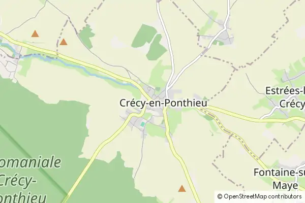 Mapa Crécy-en-Ponthieu