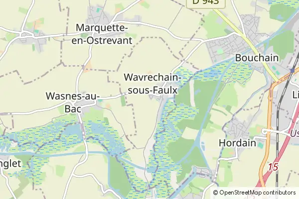 Mapa Wavrechain-sous-Faulx