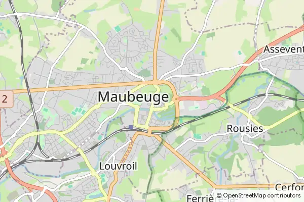 Mapa Maubeuge