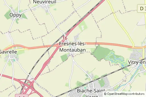 Mapa Fresnes-lès-Montauban