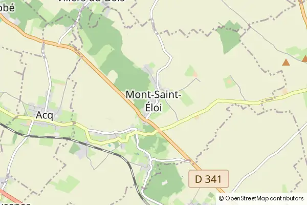 Mapa Mont-Saint-Éloi