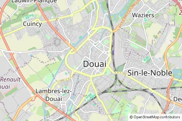 Mapa Douai