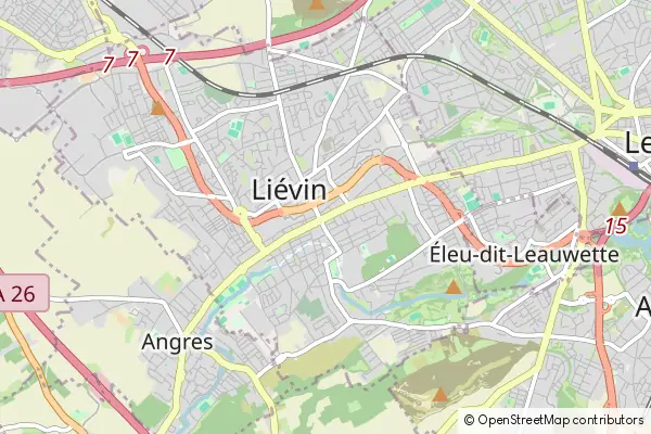 Mapa Liévin