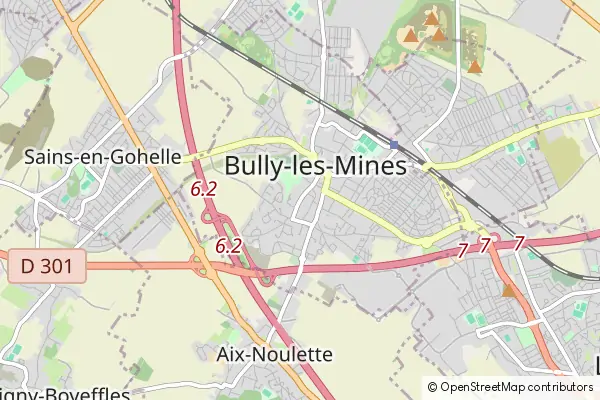 Mapa Bully-les-Mines