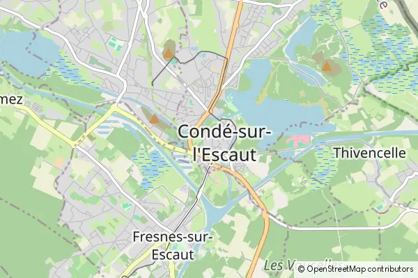 Mapa Condé-sur-l'Escaut