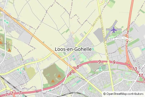 Mapa Loos en Gohelle