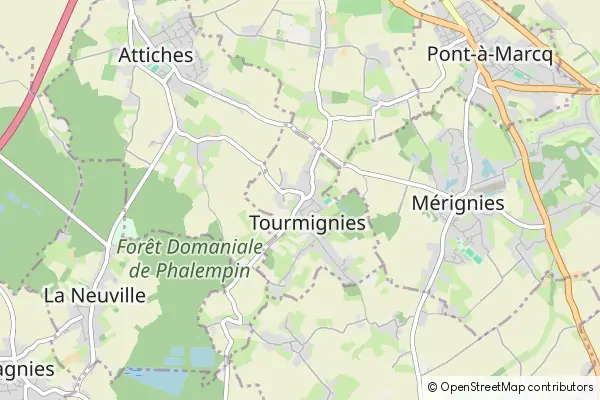 Mapa Tourmignies