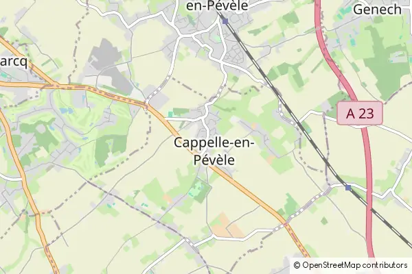 Mapa Cappelle-en-Pévèle