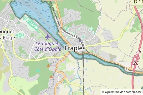 Mapa Etaples