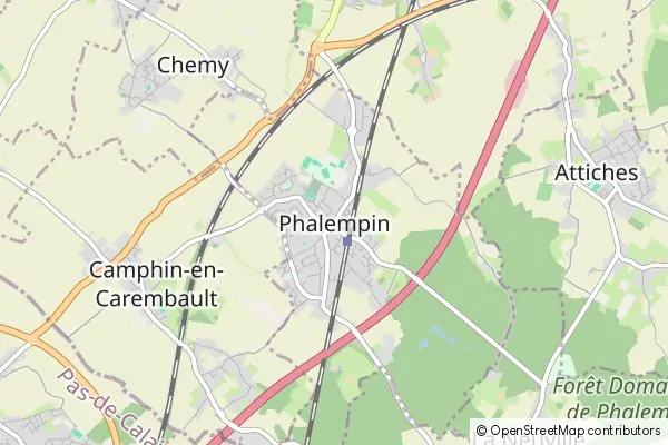 Mapa Phalempin