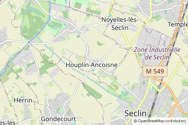 Mapa Houplin-Ancoisne