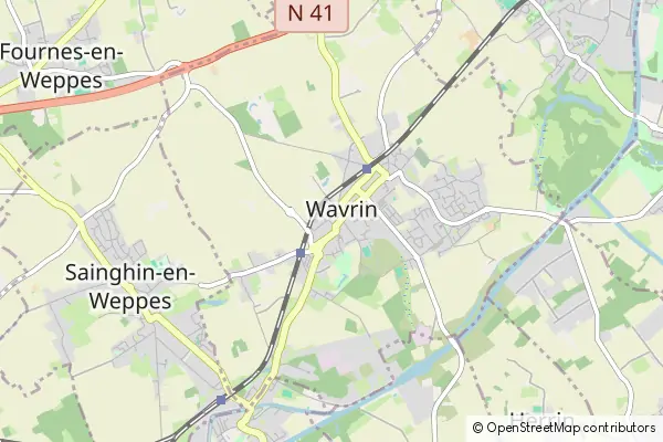 Mapa Wavrin