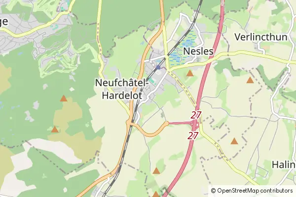 Mapa Neufchâtel-Hardelot