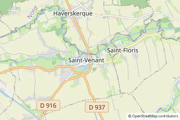 Mapa Saint-Venant