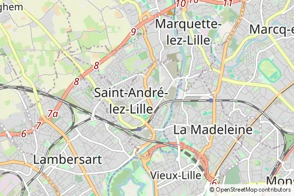 Mapa Saint-André-lez-Lille