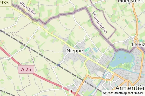 Mapa Nieppe