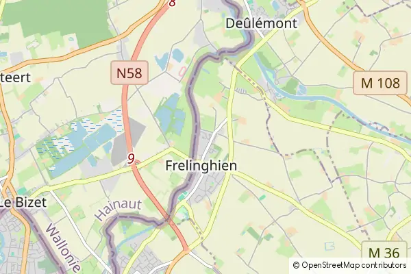 Mapa Frelinghien