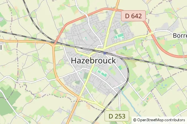 Mapa Hazebrouck