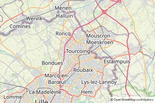 Mapa Tourcoing