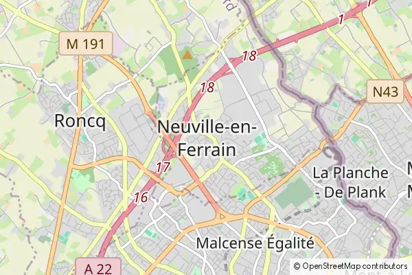 Mapa Neuville-en-Ferrain