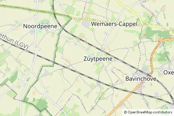 Mapa Zuytpeene