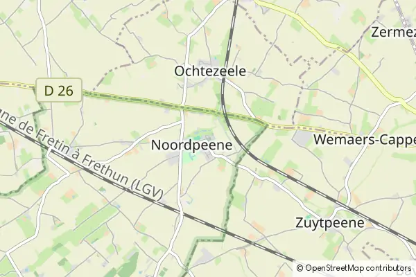 Mapa Noordpeene