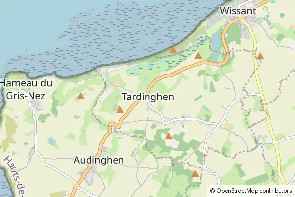 Mapa Tardinghen