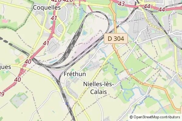 Mapa Fréthun