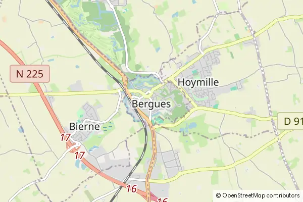 Mapa Bergues