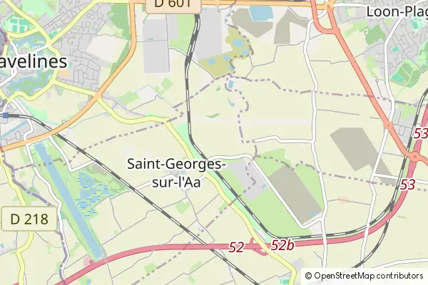 Mapa Saint-Georges-sur-l'Aa