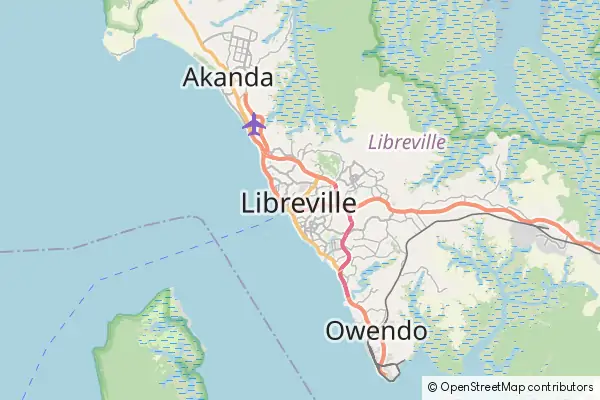 Mapa Libreville