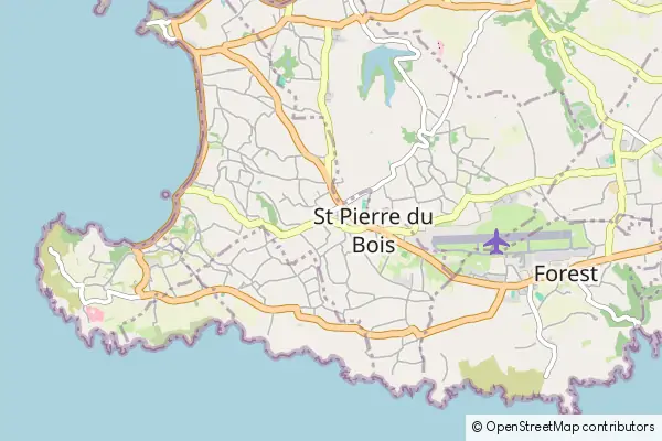 Mapa St. Pierre du Bois