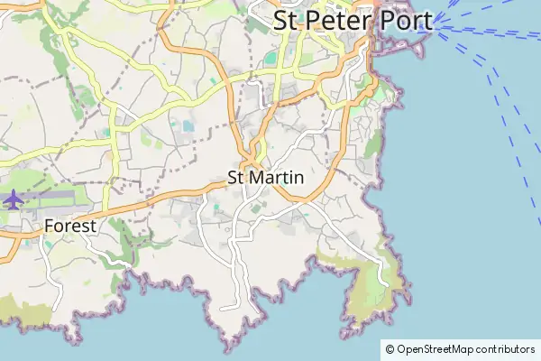 Mapa St Martin