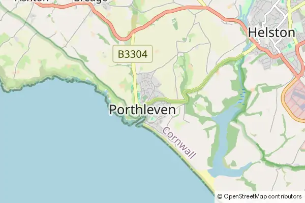 Mapa Porthleven