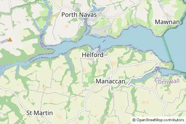 Mapa Helford