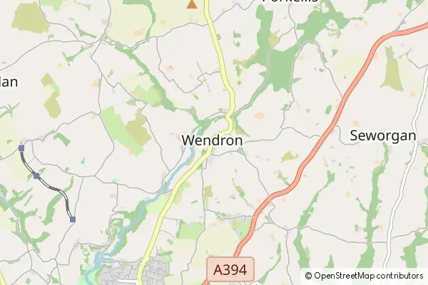 Mapa Wendron