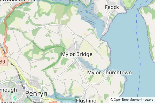 Mapa Mylor Bridge